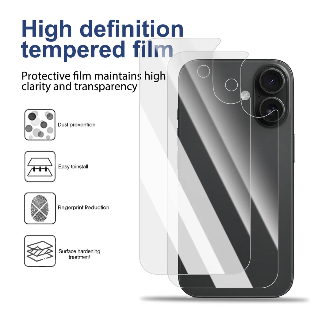 Phone Back Screen Protectors For iPhone 17 17Air 17Pro MAX Back Ultra Clear Soft TPU Hydrogel Films For iPhone17 Accessories
