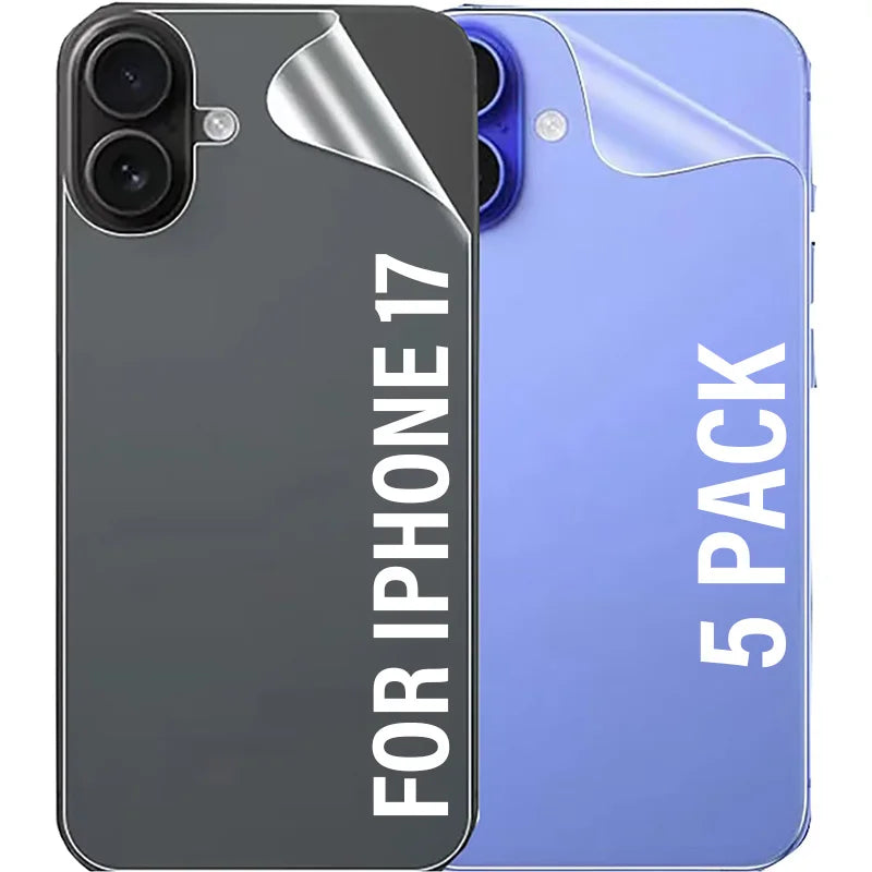 Phone Back Screen Protectors For iPhone 17 17Air 17Pro MAX Back Ultra Clear Soft TPU Hydrogel Films For iPhone17 Accessories
