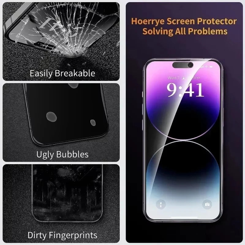 Privacy Anti-Spy Tempered Glass Screen Protector for iPhone 7–17 Series | Pro / Pro Max / Mini / SE / Plus / XR / Air