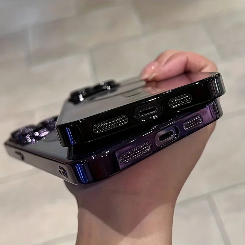 Luxury Magnetic Plating Clear Case – MagSafe Wireless Charging Compatible for iPhone 11–17 Series | Pro / Pro Max / Air / Plus | Shockproof Cover