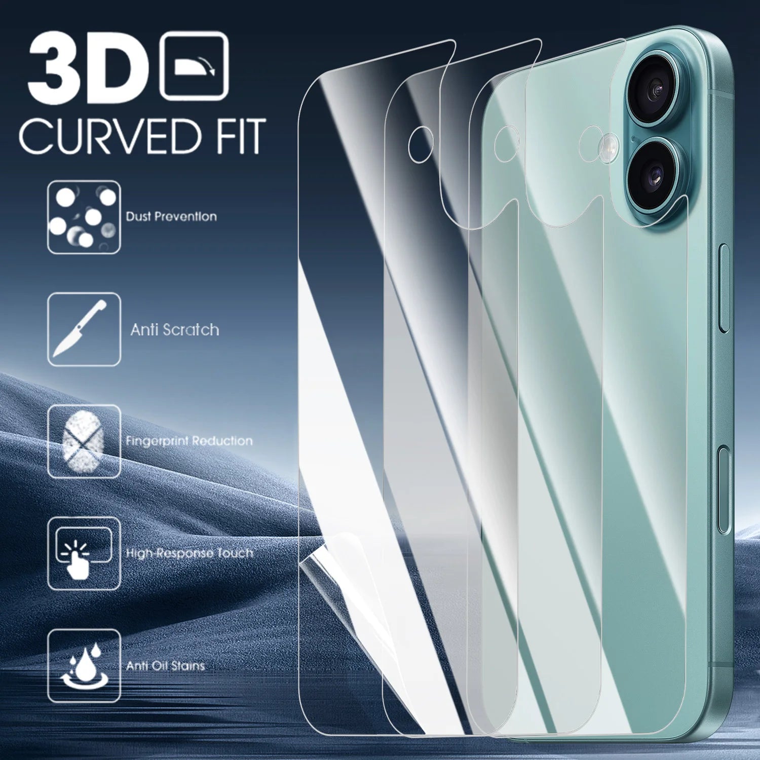Phone Back Screen Protectors For iPhone 17 17Air 17Pro MAX Back Ultra Clear Soft TPU Hydrogel Films For iPhone17 Accessories